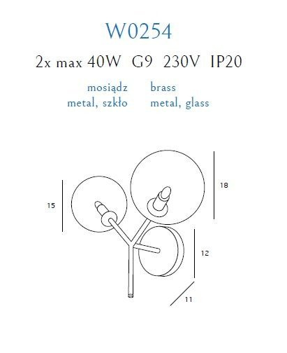 Kinkiet MaxLight Lollipop W0254