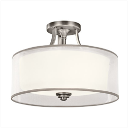 Plafon Elstead Lighting Lacey KL-LACEY-SF-AP Srebrny