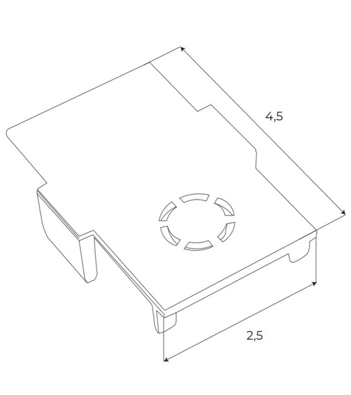 Maxlight Magnetic MA0011 Zaślepka końcowa czarna 