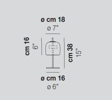 Vistosia Lampa stołowa JUBELTS TB/TR OS Jube