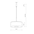 Lampa wisząca Nowodvorski Santana L 11653 kremowa