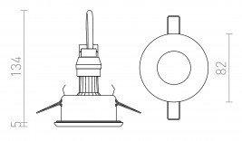 Lampa do zabudowy Redlux R12747 Apriori