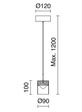 Gilda 698A-L0105B-37 Lampa wisząca Novolux Exo 