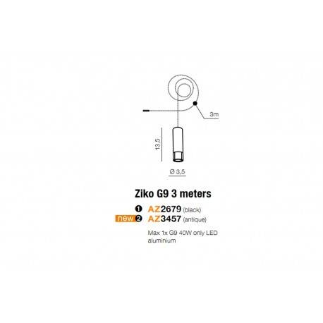 Lampa wisząca złota Azzardo Ziko AZ3460+6xAZ3115+6xAZ3554