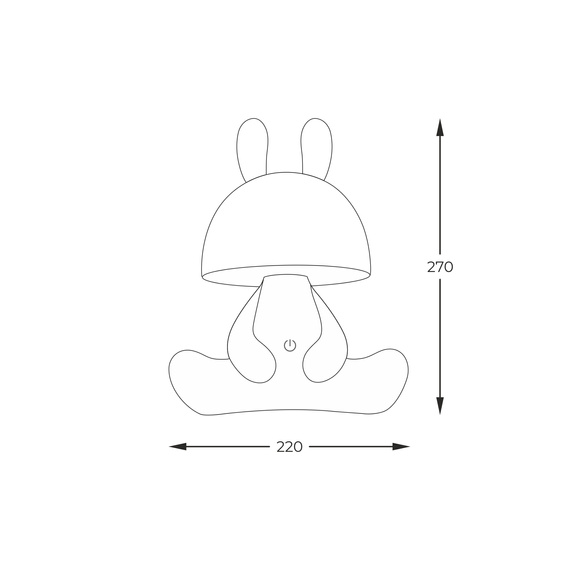 Zuma Line Króliczek 003064-027766 Lampa Stołowa