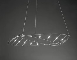 Nowoczesna lampa wisząca LED Sforzin Tesa Piccola chromowa