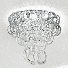 Lampa Sufitowa VISTOSI GIOGALI PL 40 transparentna 35 x 35 cm