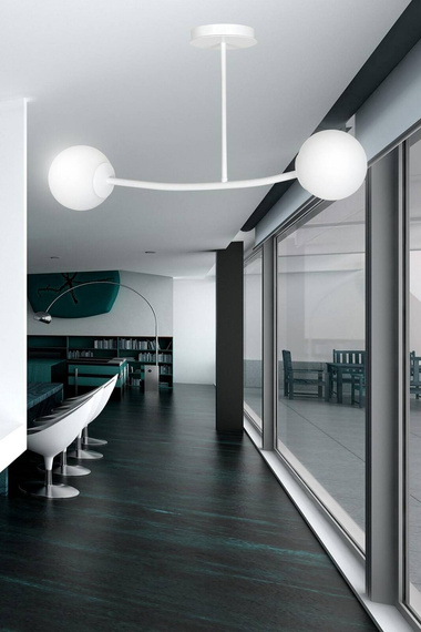 Sufitowy plafon HALLDOR 2 WHITE biały (1025/2) - Emibig