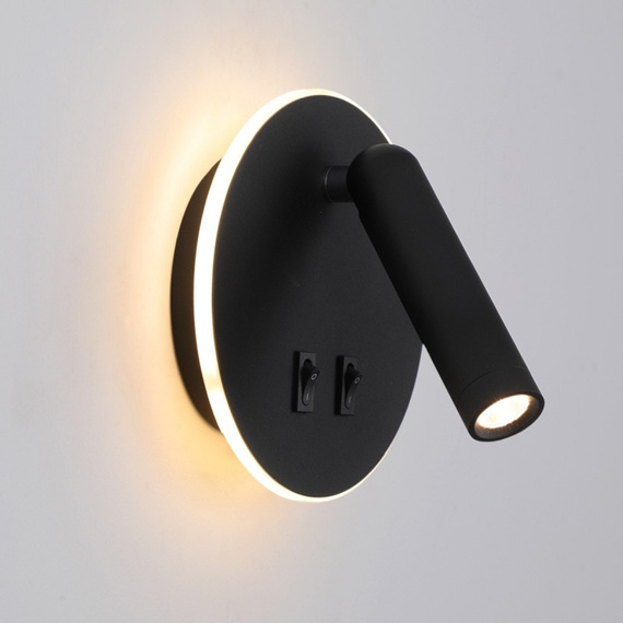 Italux Lampa ścienna Furla WL-53742-1-BK
