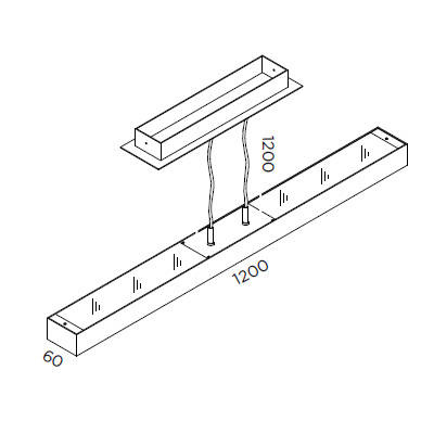 Zwis LED Pujol C-824/120/LED Apolo