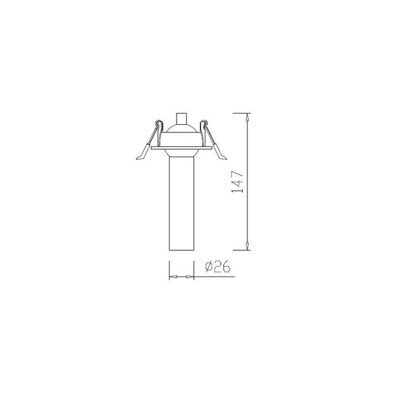 Oprawa sufitowa wpuszczana Berella Light Gota 100 WH BL5183
