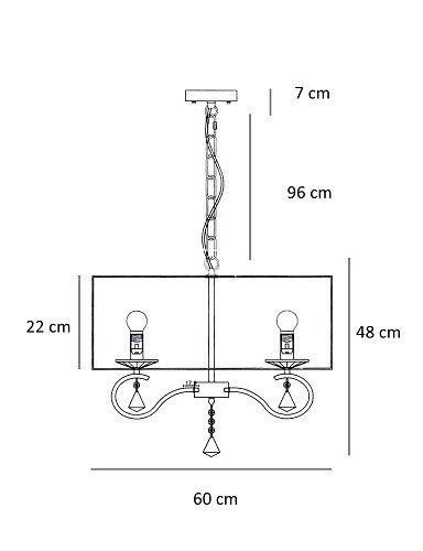 Lampa wisząca Berella Light Faroso 6 BL0227