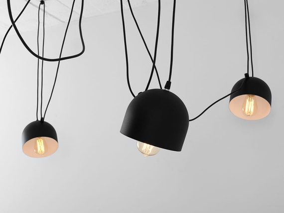 Lampa wisząca pająk CustomForm Popo 6 czarna
