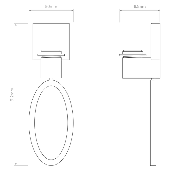 Lampa Ścienna Astro Lima 1318009