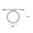 Lampa do szynoprzewodu Maxlight Micro11 N0011Z 12W Czarny 2700-5000K Zigbee