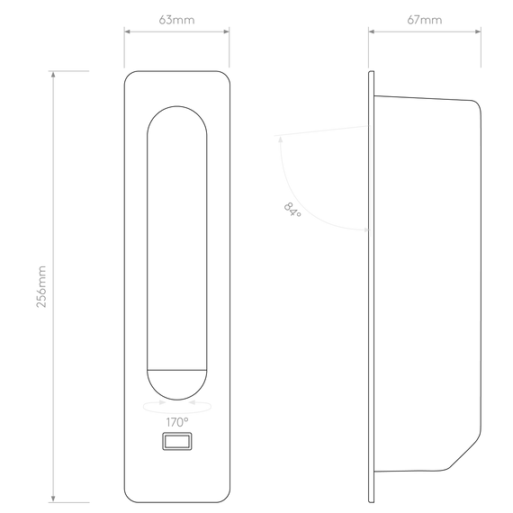 Lampa Ścienna Astro Keta 1437006