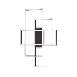 Lampa Sufitowa Ideal Lux Frame Pl Rettangolo Nero 3000k 270661