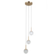 Lampa Wisząca Italux Padri Pnd-40827-3-Hbr-Cl