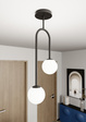 Lampa Sufitowa Emibig Atria 2 Bl Opal (1383/2)