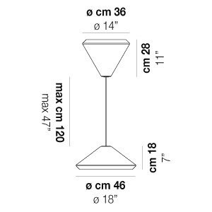 Lampa Wisząca VISTOSI WITHWHITE SP 36 X