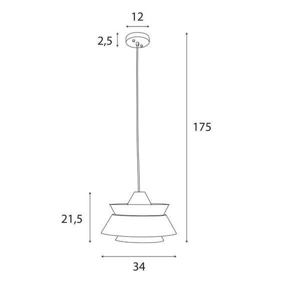 Maxlight Kioto P0549 Lampa wisząca 