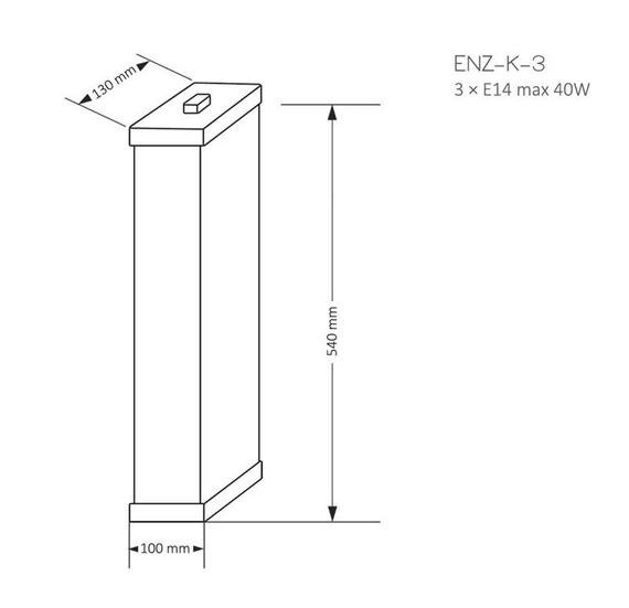 Kinkiet Kutek Mood Enzo złoto mat