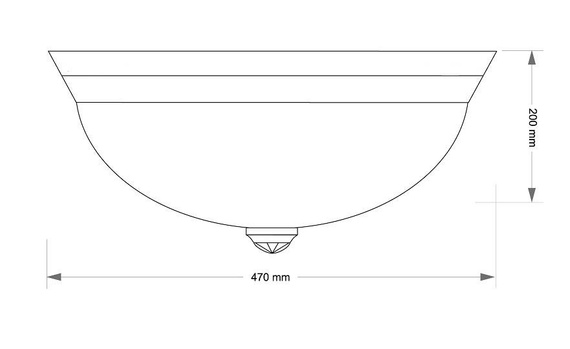 Plafon Kutek Bellagio BEL-PL-3(P)470 Patyna