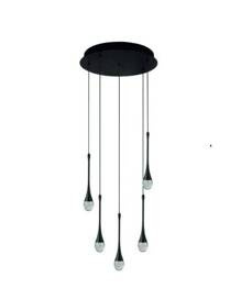 Azzardo Lampa wisząca Dalma 5 Czarna AZ6007