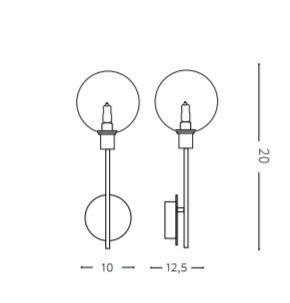 Lampa ścienna Ideal Lux Maracas AP1