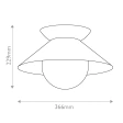 Lampa Sufitowa Quintiesse Qn-Saucer-Fm-Ab-Opal