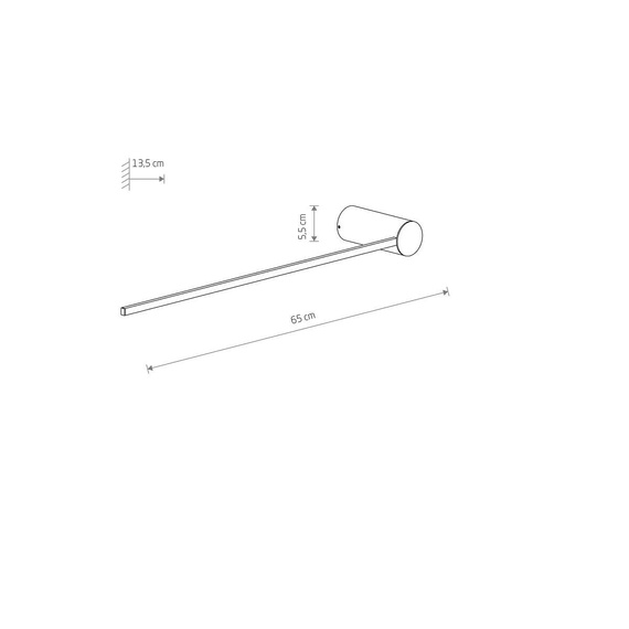 Lampa ścienna Nowodvorski ARM LED M 4000K 10855