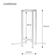 Markslojd 107987 Garden24 Lampa stojąca zewnętrzna
