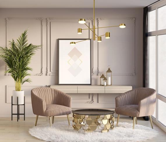 Lampa Wisząca Italux Remdal PND-16374-6-COP-GD-4K