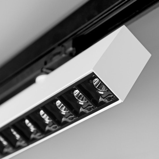 Reflektor do szynoprzewodu AQForm Rafter points 27 cm biały 16323-L930-WW-00-13