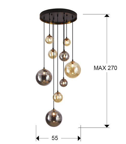 Schuller Dark Żyrandol 439176