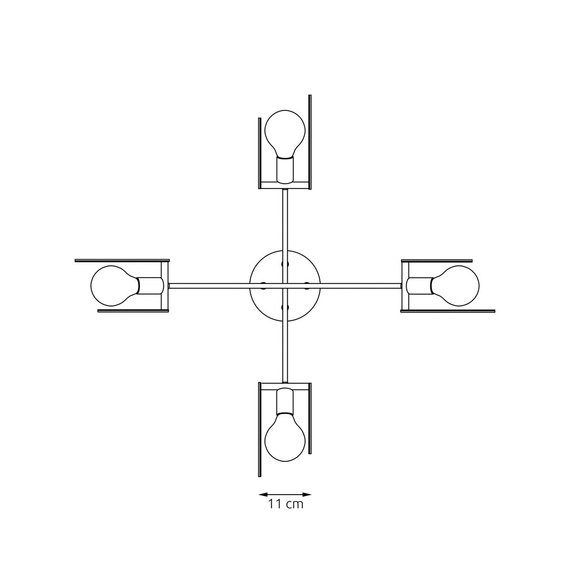 Lampa Wisząca Emibig Skiva 4 Bl (1409/4)
