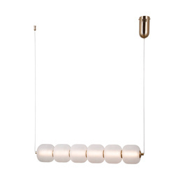 Nowoczesna Lampa wisząca Italux Ganti PND-34362-6H-HBR-OPAL