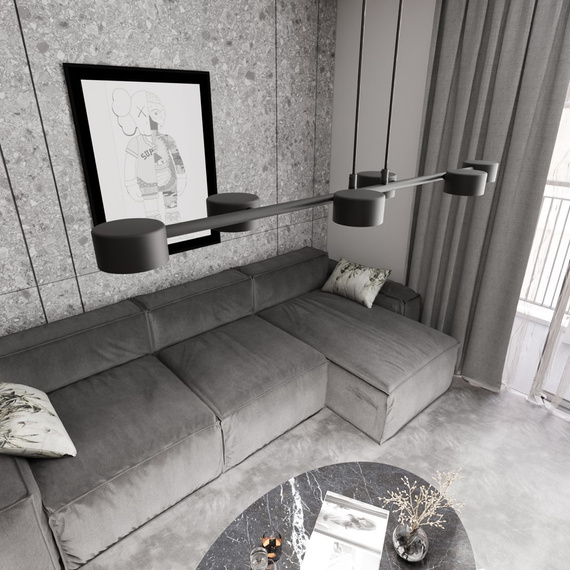 Lampa Wisząca Emibig Megara 6 Bl (1439/6)