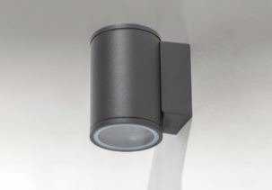 Lampa ścienna zewnętrzna ciemno szara Azzardo Joe Wall 1 AZ3317