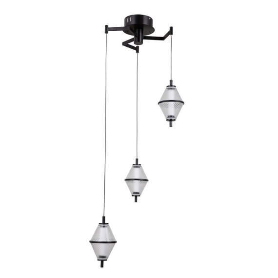 Italux PND-34395-3-BK Lampa wisząca Fuente 