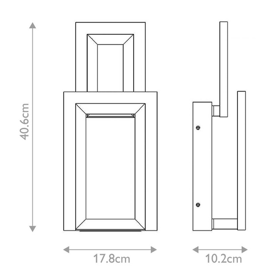 Eurofase Lampa ścienna QN-INIZIO-1W-BK Inizio