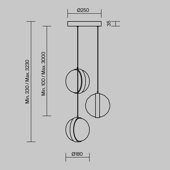 Zwis Maytoni Misterio MOD379PL-L17B2.7K