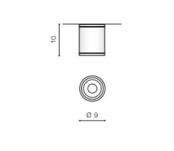 Azzardo Joe Tube AZ3313 Lampa sufitowa szara ciemna zewnętrzna