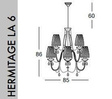 Żyrandol Evi Style HERMITAGE LA 6