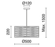 Zwis Sira 687A-G05X1A-01 Novolux Exo 