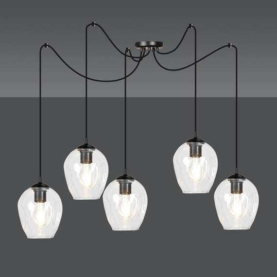 Zwis LEVEL 5 BL TRANSPARENT czarny (756/5) - Emibig