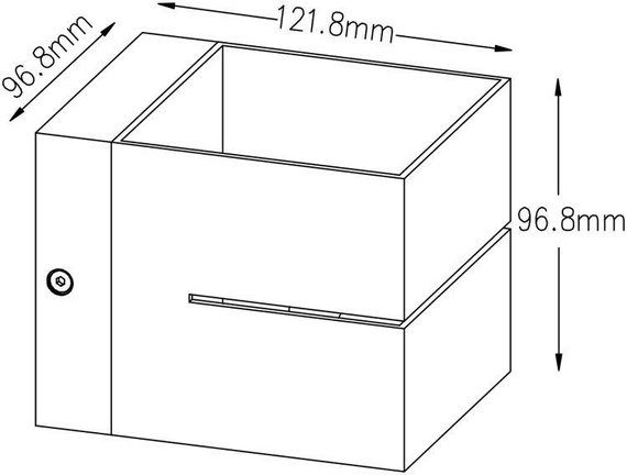 Lampa Ścienna Zuma Line Transfer biały 91066-N