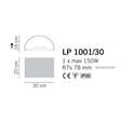 Kinkiet Lampade Italiane REFLEX LP 1001/30 orange