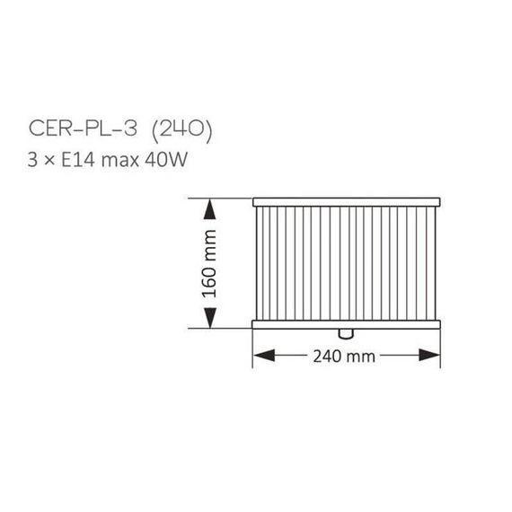 Plafon Kutek Mood Cero CER-PL-3(Z) 240