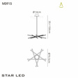 Lampa wisząca  Mantra Star LED 5915